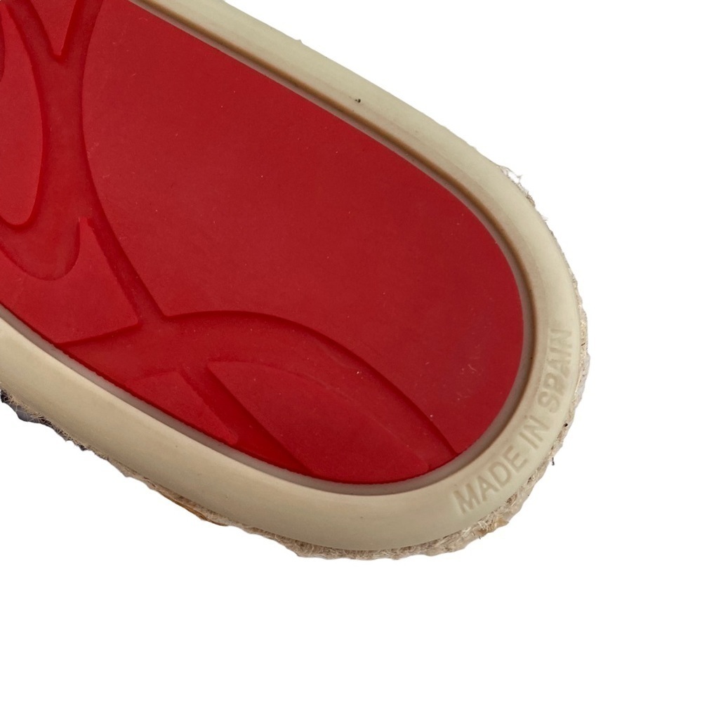 Christian Louboutin Nanou Orlanto Donna Flat Espadrilles Navy Sz 38 = 8 - Picture 14 of 16